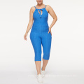 Dropshipping Bodysuit de yoga Correas ajustables Ajuste de talla grande Burbuja de desgaste Sexy Conjunto de yoga One Piece JumpSuit